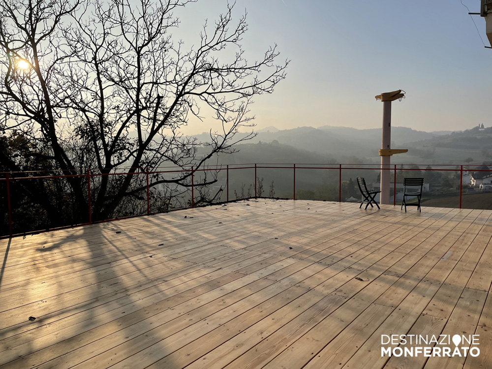 La Fabbrica nel Bosco, terrazza panoramica - Destinazione Monferrato